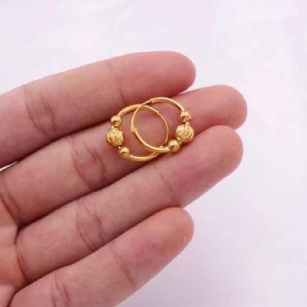 24K Gold Plated Classic Hoop Earrings